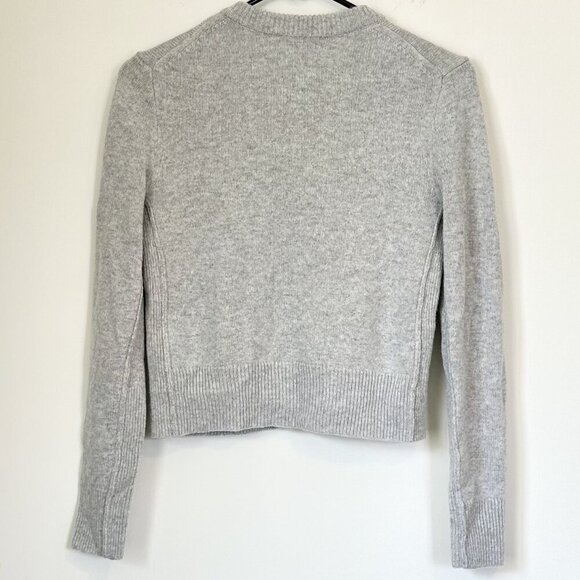 NWT Madewell Cashmere Gray Button-Front Cardigan Sweater - Size: XS - Picture 5 of 7